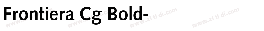 Frontiera Cg Bold字体转换